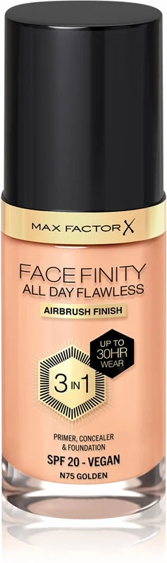 Max Factor Facefinity 3in1 Primer, correttore e fondotinta 75-dorato 30 ml