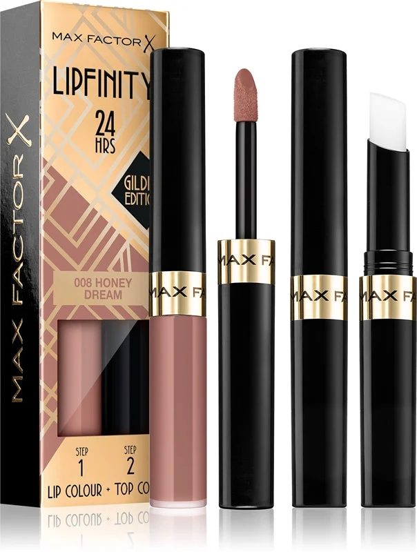 Max Factor Lipfinity 24 ORE Tinta labbra Golden Edition 4,2 g 008 Honey Dream