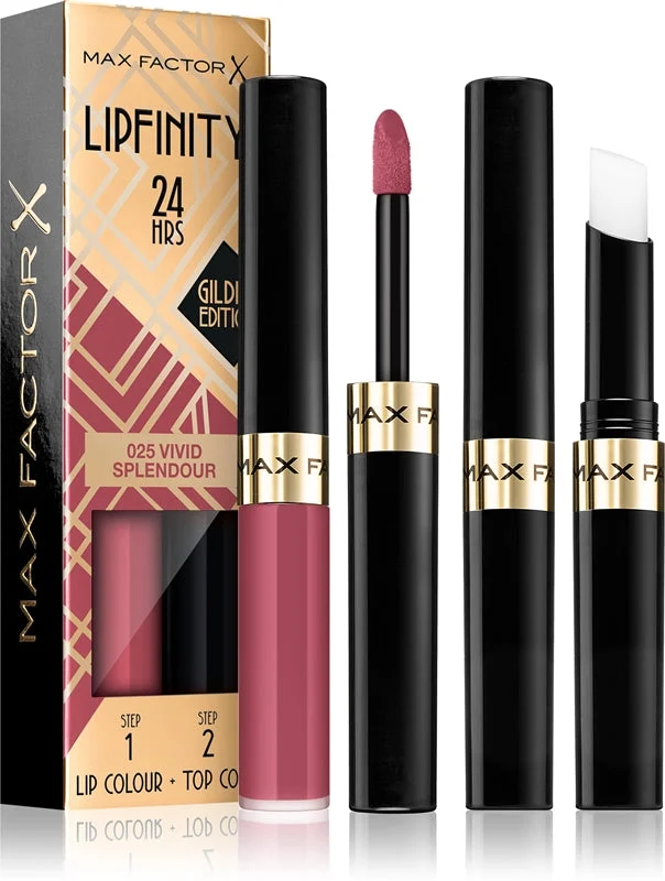Max Factor Lipfinity 24 ORE Tinta labbra Golden Edition 4,2 g 025 Vivid Splendour
