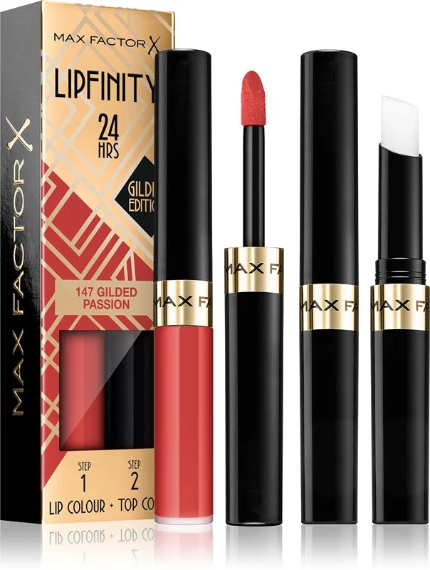 Max Factor Lipfinity 24 ORE Tinta labbra Golden Edition 4,2 g 147 Passione dorata