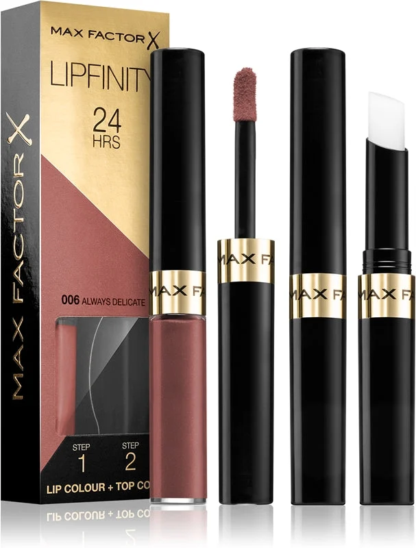 Max factor Lipfinity 24H - rossetto lunga durata 4,2 g 006 Always Delicate