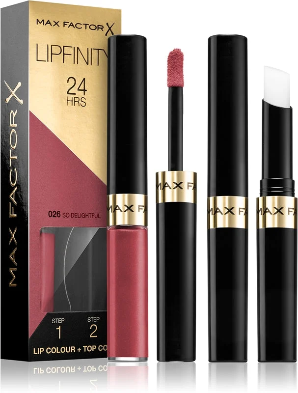 Max factor Lipfinity 24H rossetto lunga durata 4,2 g 026 So Delightful