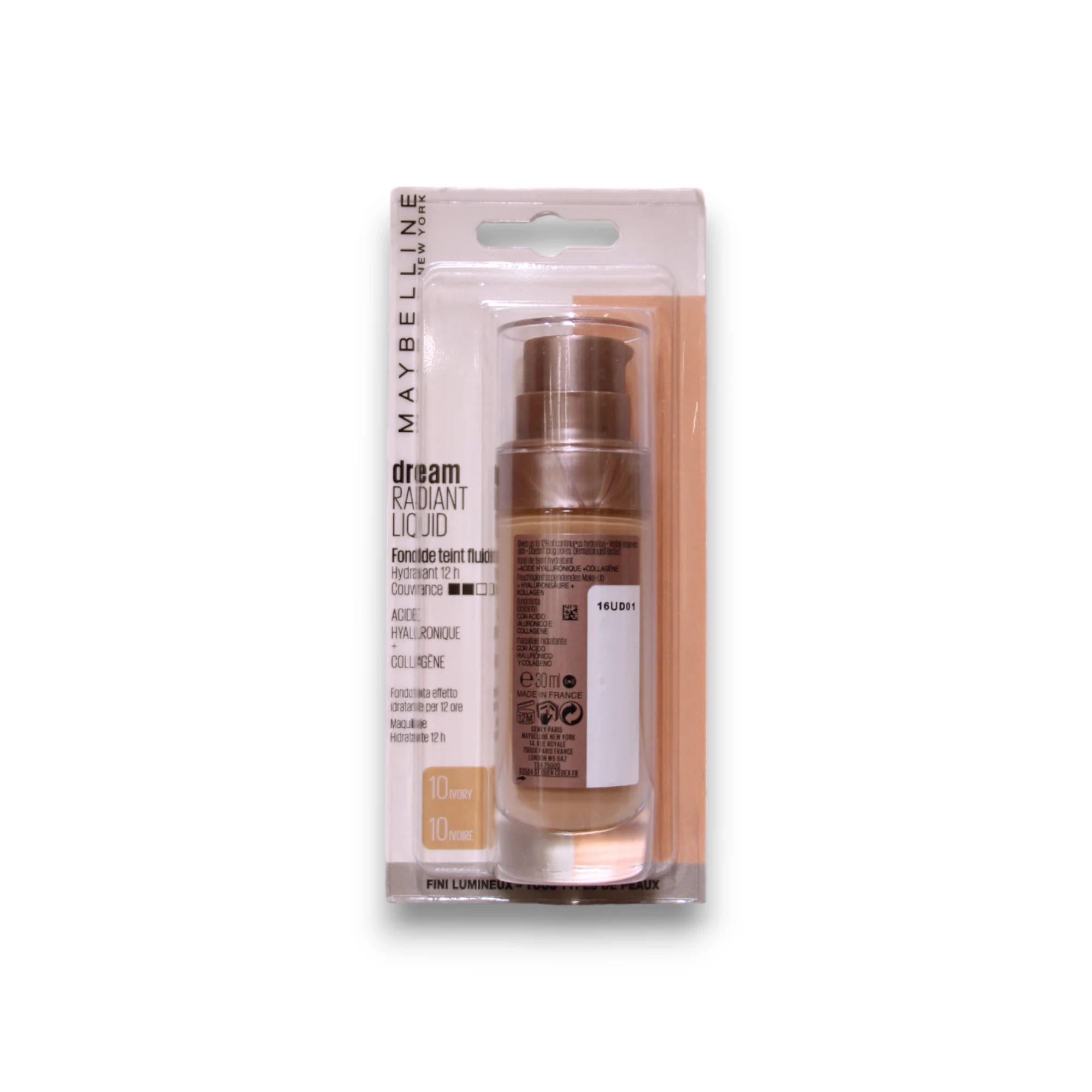 Maybelline Dream Satin fondotinta liquido 10 avorio 30 ml