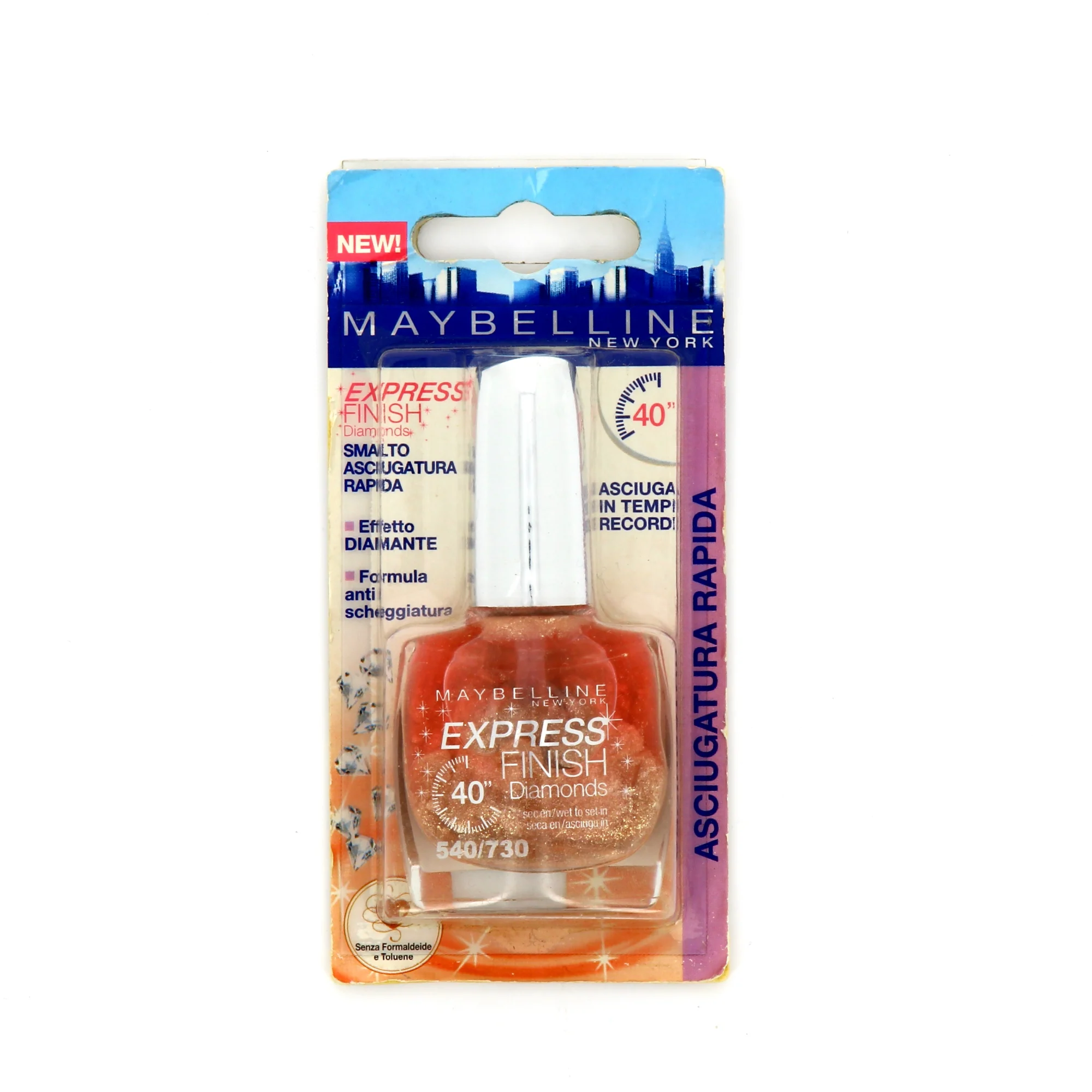 Maybelline Express Finish 40 secondi Diamanti Smalto per Unghie Nr. 540/730 10 ml
