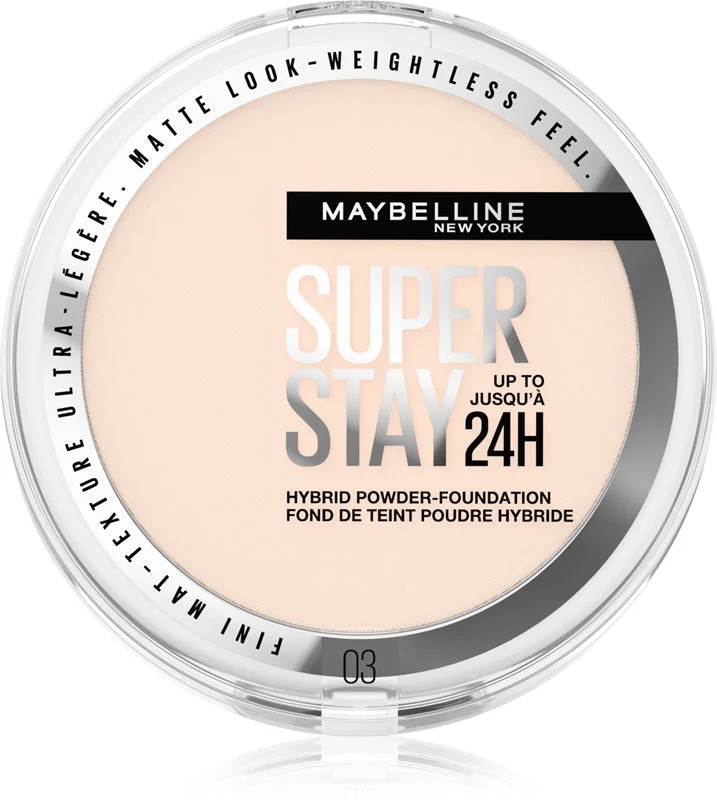 Trucco in polvere SuperStay 24H (Hybrid Powder-Foundation) 9 g - Tonalità: 03