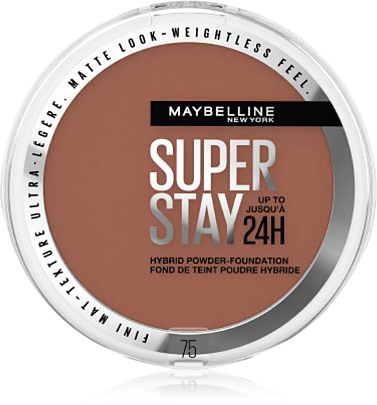 MAYBELLINE NEW YORK SuperStay 24H Hybrid Powder fondotinta compatto in polvere per un finish opaco colore 75 9 g
