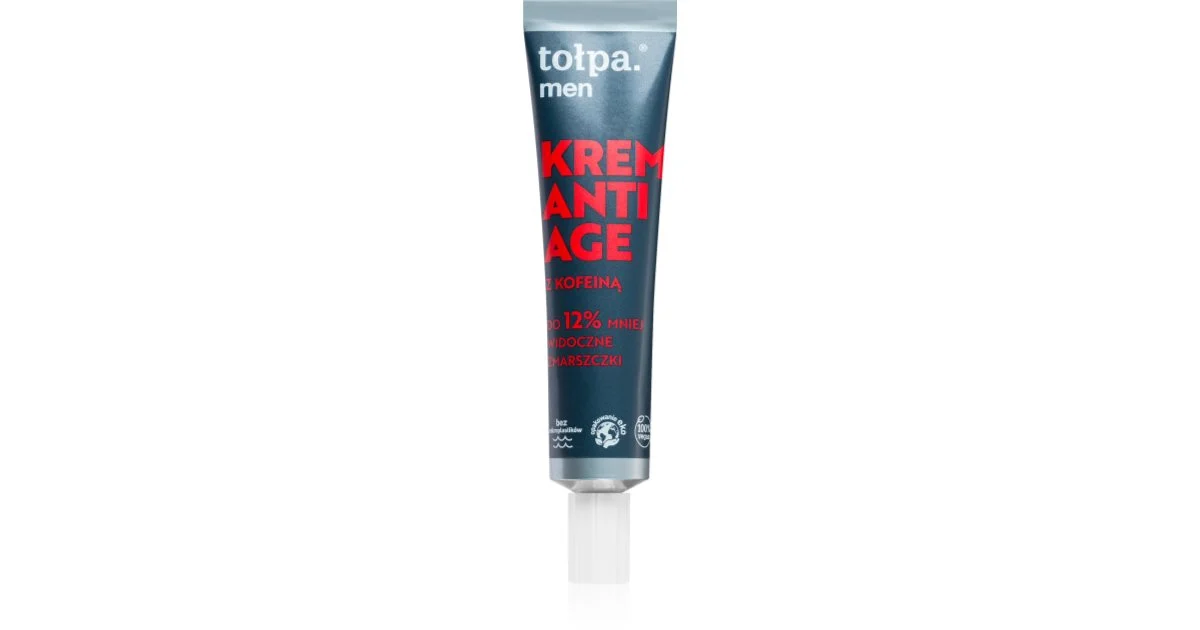 Tołpa crema viso lisciante per correggere i segni dell'invecchiamento con caffeina per uomo 40 ml