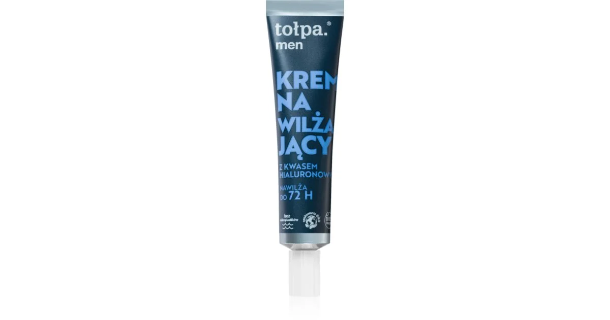 Tołpa crema idratante viso con acido ialuronico per uomo 40 ml