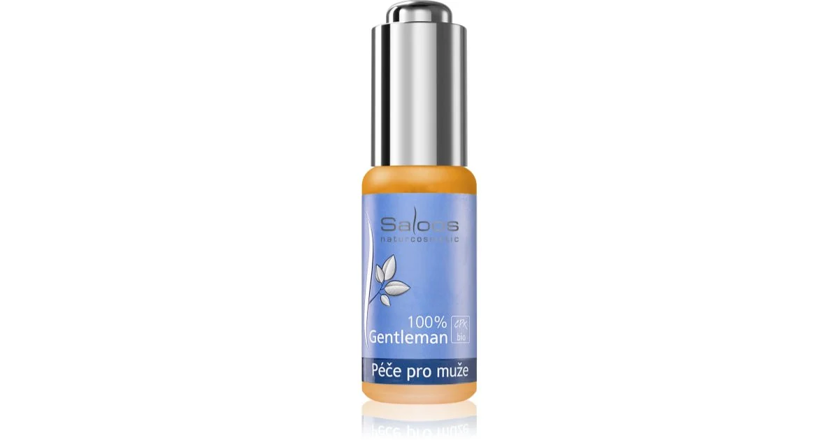 Saloos Men's Care 100% Gentleman olio ringiovanente viso per uomo 20 ml