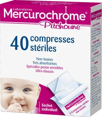 Mercurochrome Pitchoune 40 Compresse Sterili