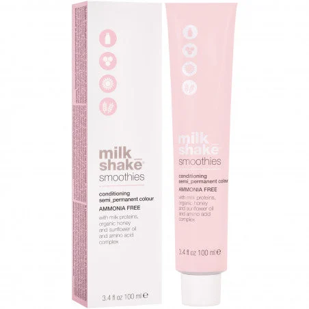 Milk Shake Smoothie Semi-Perm - Tintura Capelli senza ammoniaca 100 ml, Tintura Capelli 5.16 | 5AR || Marrone cenere rosso chiaro