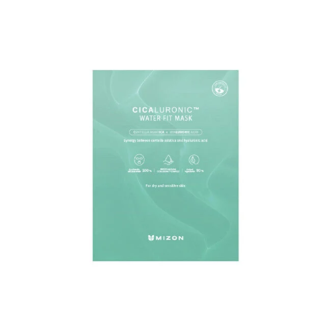 Mizon Maschera viso idratante con acido ialuronico Cicaluronic (Water Fit Mask) 24 g