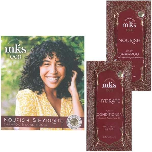 MKS ECO NOURISH & HYDRATE – SHAMPOO & CONDITIONER 7,4 ML.