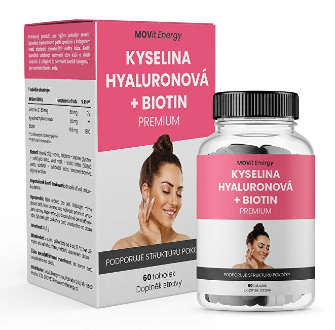 Movit energy Acido ialuronico + Biotina PREMIUM 60 capsule