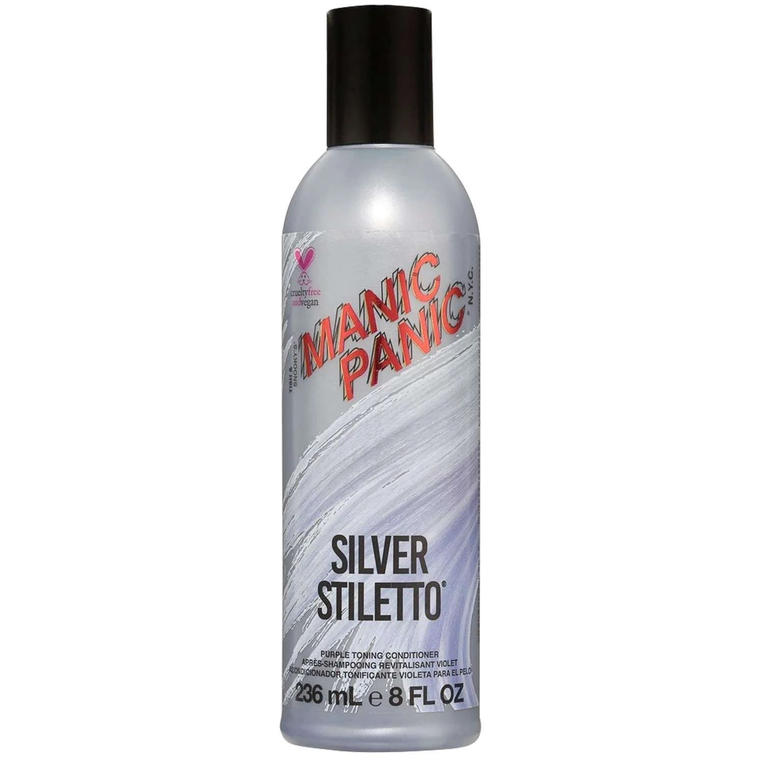 MANIC PANIC SILVER STILETTO PURPLE TONING CONDITIONER 236 ML.