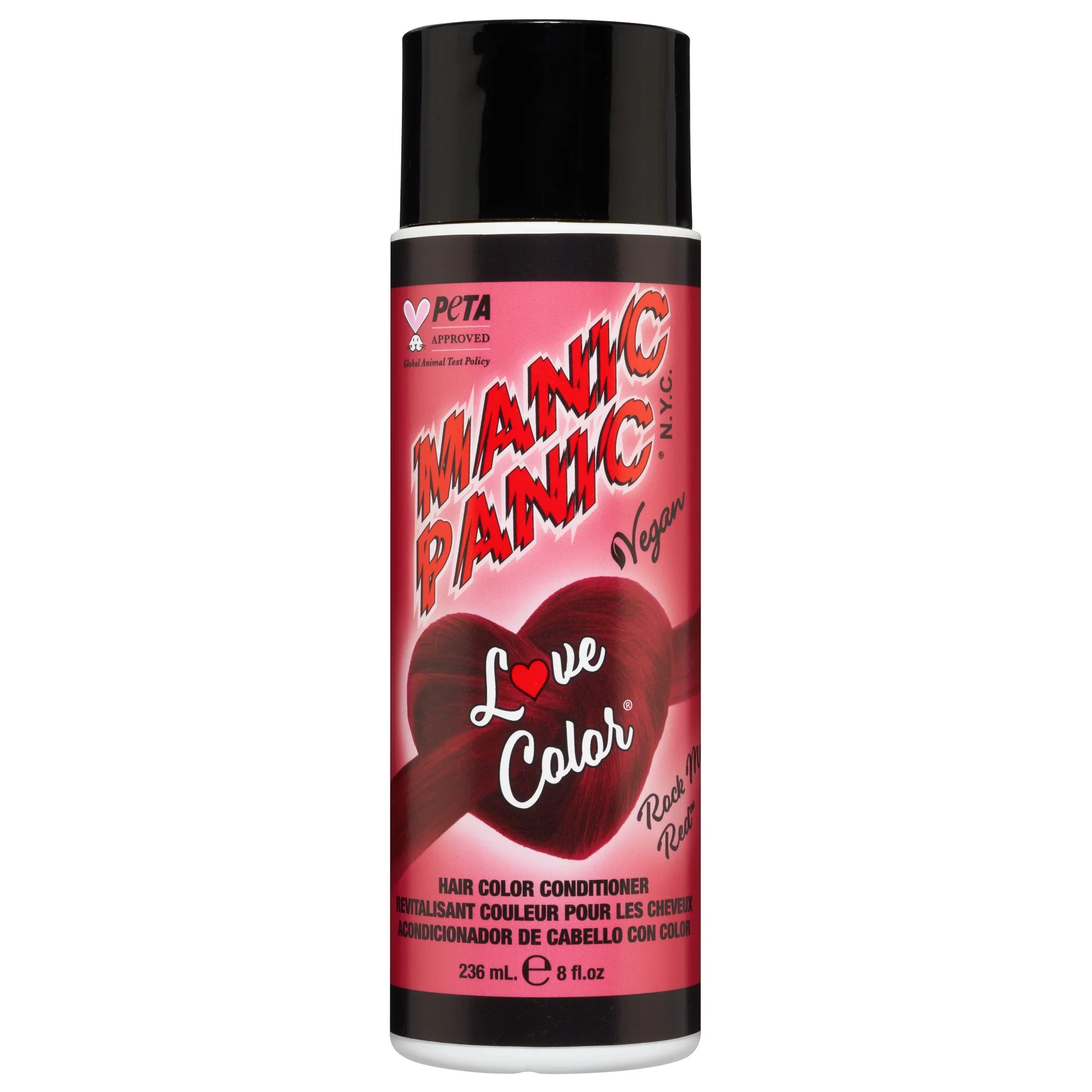 MANIC PANIC LOVE COLOR HAIR CONDITIONER ROCK ME RED 236 ML.