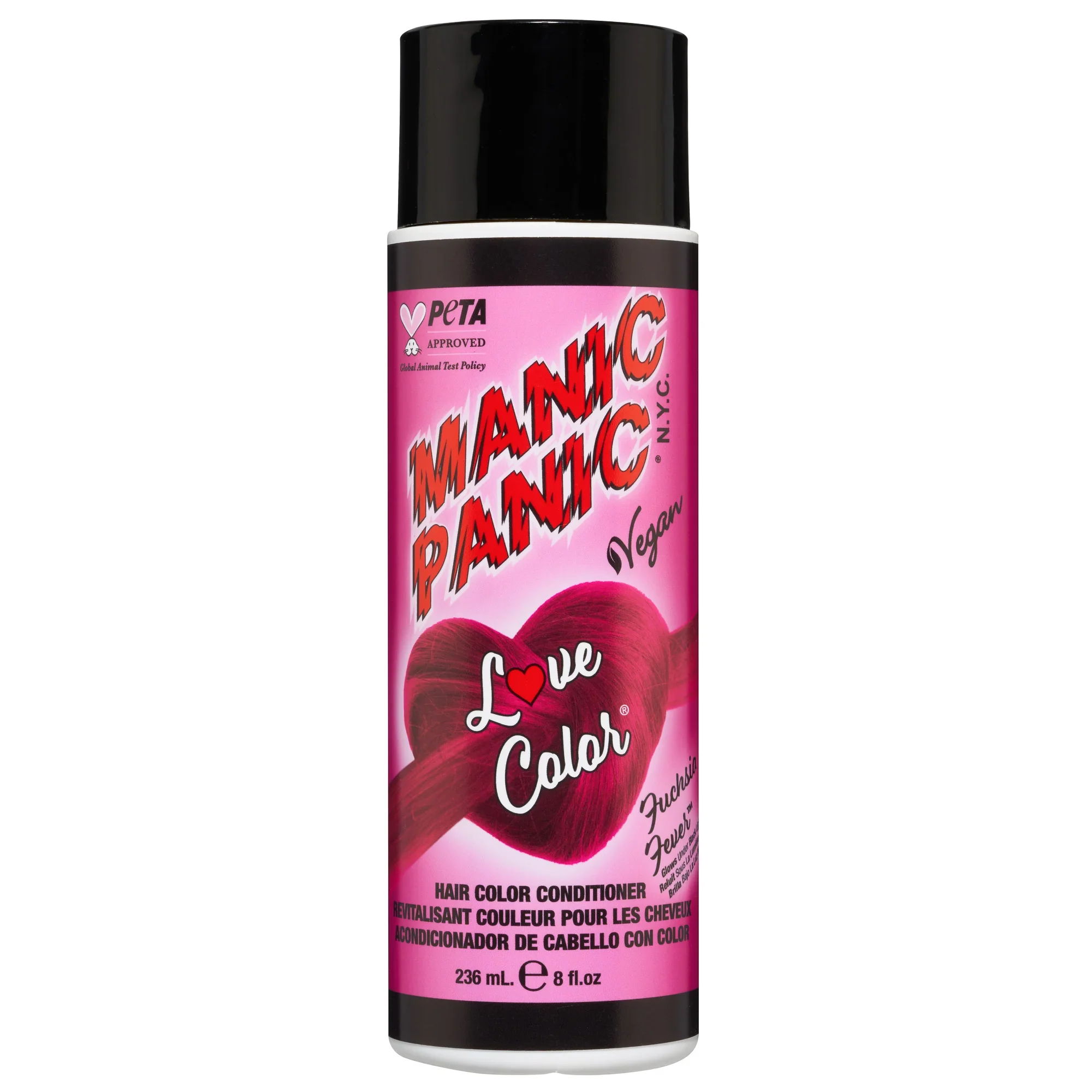 MANIC PANIC LOVE COLOR HAIR CONDITIONER FUSCHIA FEVER 236 ML.