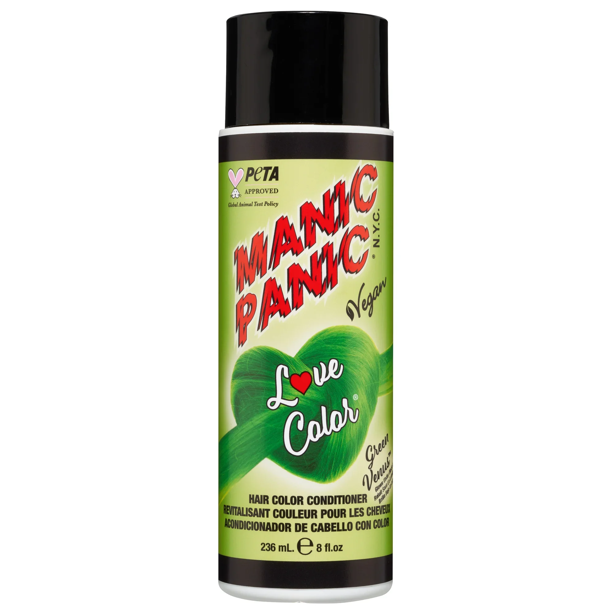MANIC PANIC LOVE COLOR HAIR CONDITIONER GREEN VENUS 236 ML.