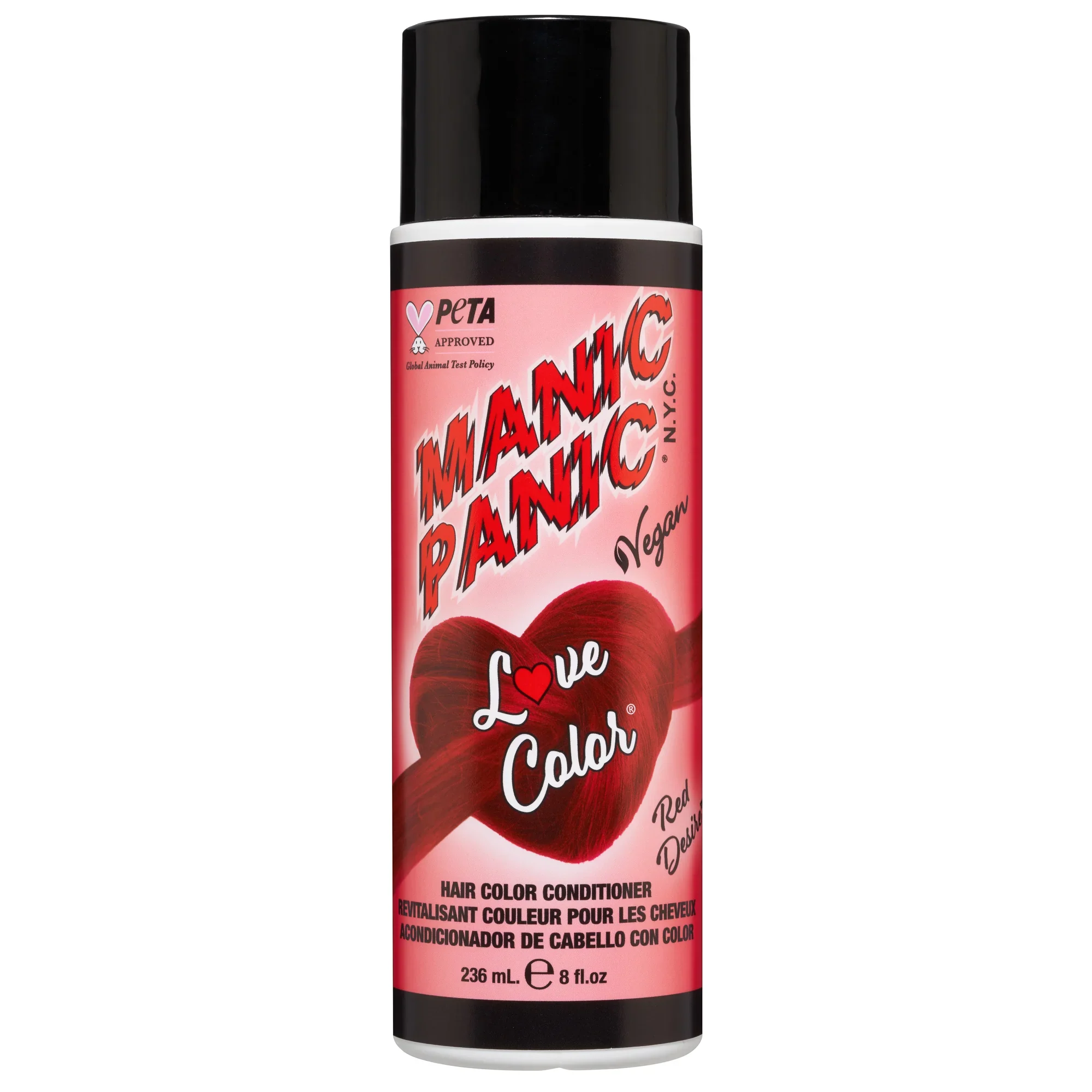 MANIC PANIC LOVE COLOR HAIR CONDITIONER RED DESIRE 236 ML.