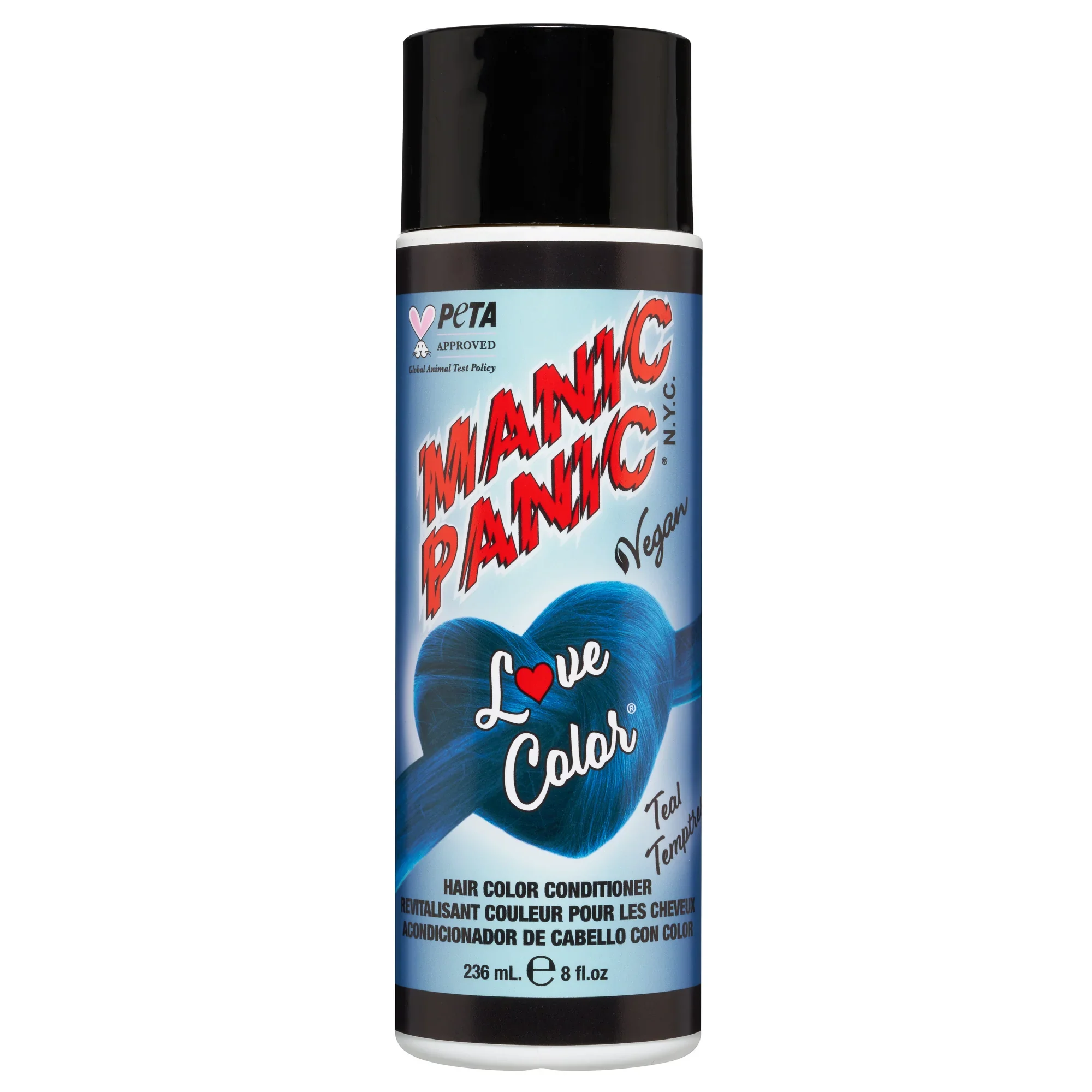 MANIC PANIC LOVE COLOR HAIR CONDITIONER TEAL TEMPTRESS 236 ML.