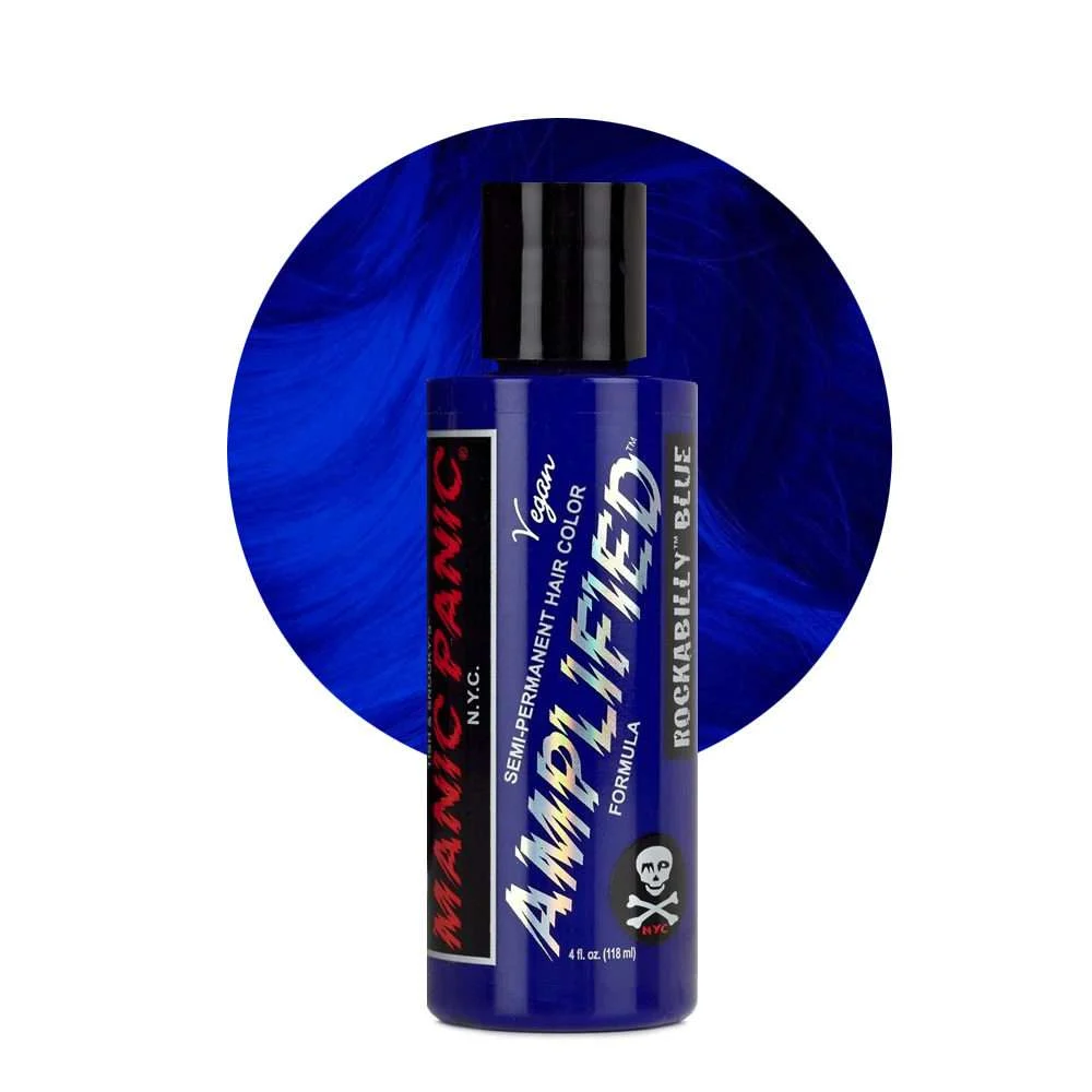 MANIC PANIC AMPLIFIED CREAM FORMULA SEMI-PERMANENT ROCKABILLY BLUE 118 ML.