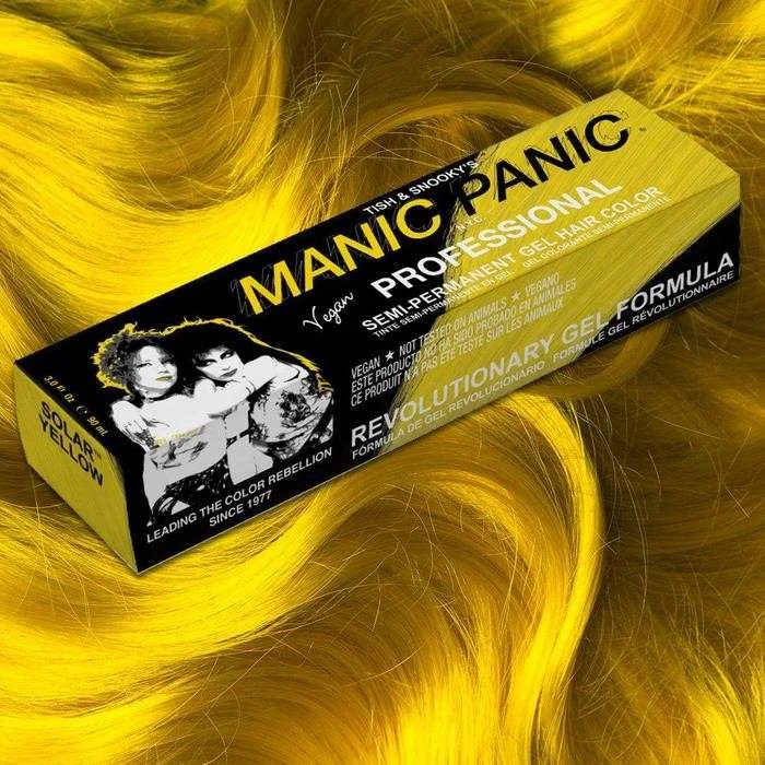 MANIC PANIC PROFESSIONAL SEMI-PERMANENT GEL HAIR COLOR SOLAR YELLOW 90 GR.