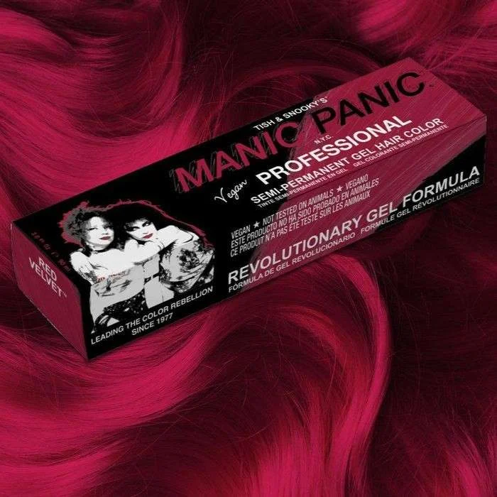 MANIC PANIC PROFESSIONAL SEMI-PERMANENT GEL HAIR COLOR RED VELVET 90 GR.