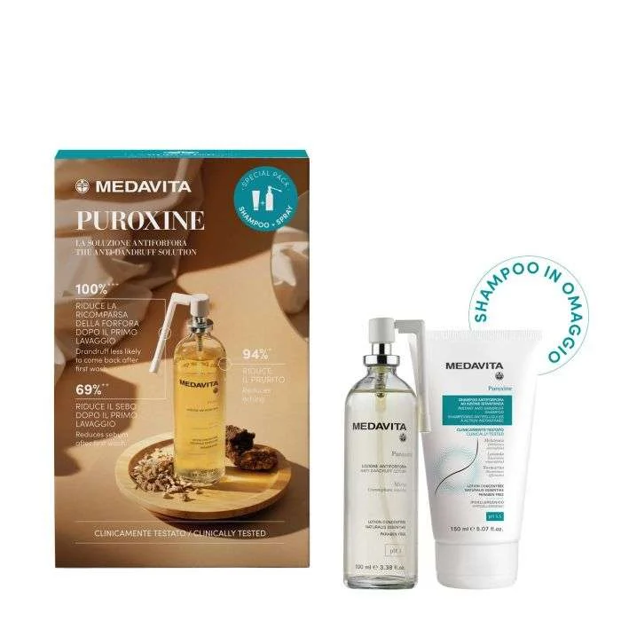 MEDAVITA PUROXINE SPECIAL PACK SPRAY 100ML + SHAMPOO 150ML IN OMAGGIO