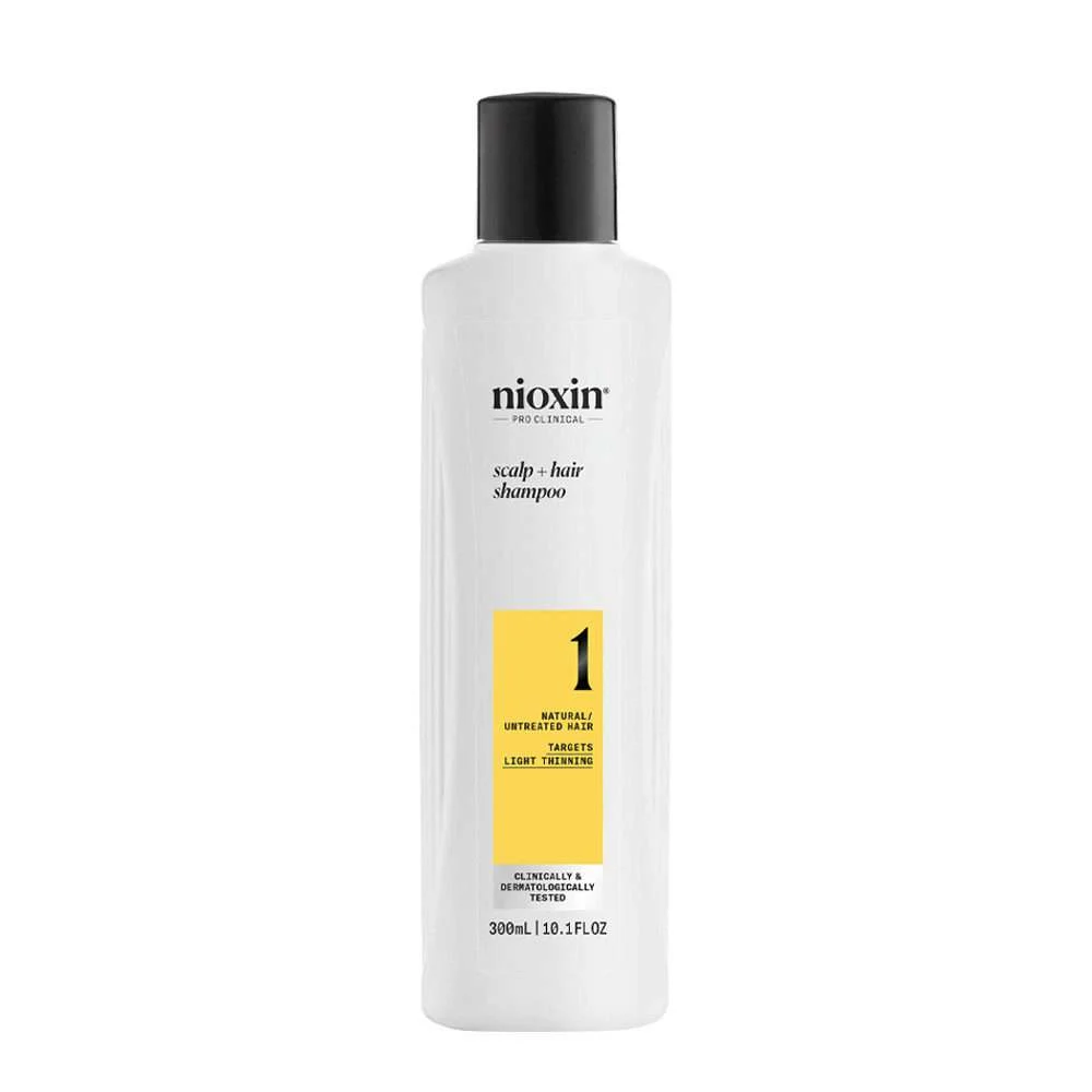 SISTEMA 1 SCALP + HAIR SHAMPOO 300 ML – SHAMPOO ANTI ASSOTTIGLIAMENTO LIEVE CAPELLI NATURALI