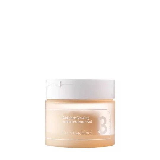 Numbuzin No.3 Radiance Glowing Jumbo Essence salvietta viso illuminante per tutti i tipi di pelle