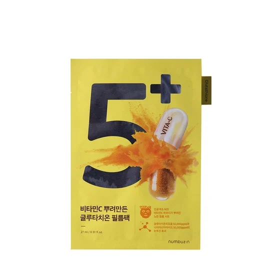 Numbuzin No.5 Maschera in tessuto con vitamina in evidenza