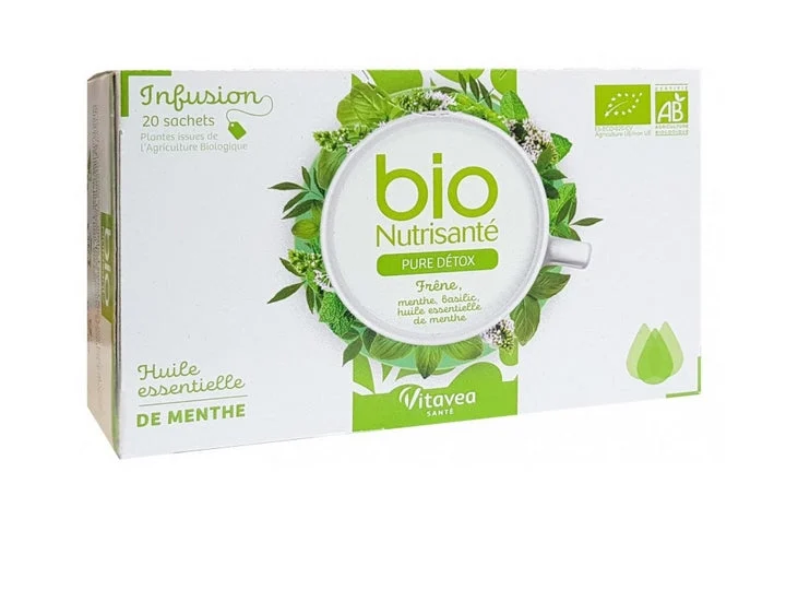 Bio Nutrisanté - Infusione Pure Detox 2x20 bustine + 1 OMAGGIO Lotto × 3
