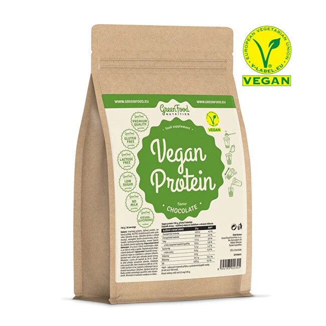Greenfood Proteine Vegane Senza Glutine Al Gusto Di Cioccolato 750 G
