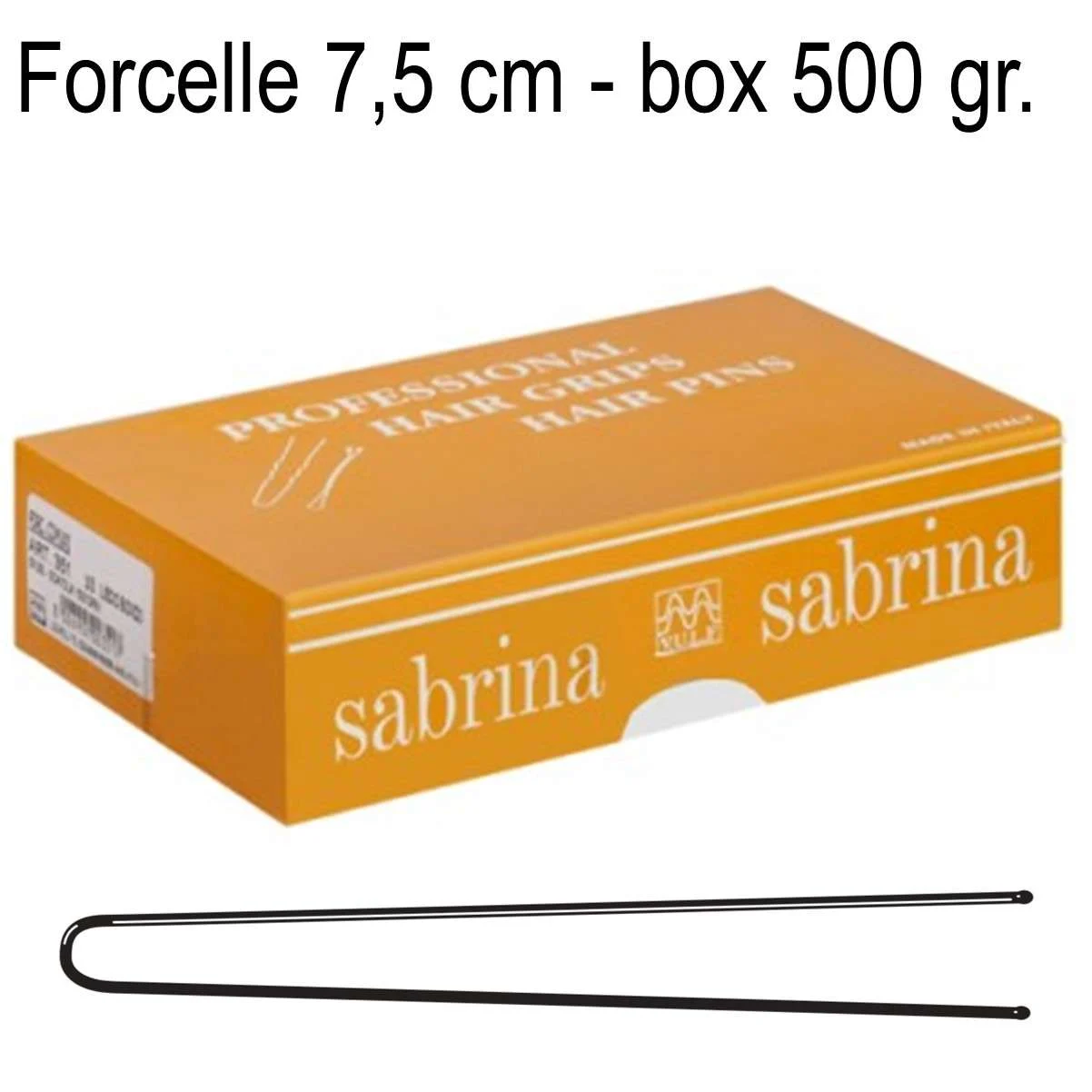 FORCELLE PER MESSA IN PIEGA 7,5 CM. LISCIO BIONDO SFUSI BOX 500 GR.