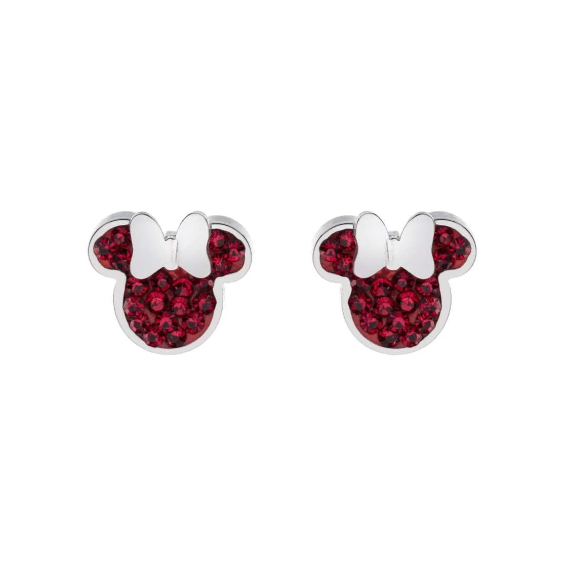 ORECCHINI IN ACCIAIO MINNIE ROSSO