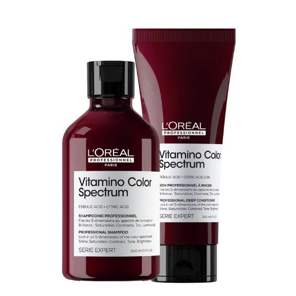 SERIE EXPERT VITAMINO COLOR SPECTRUM SHAMPOO 300 ML. + VITAMINO COLOR SPECTRUM CONDITIONER 200 ML.