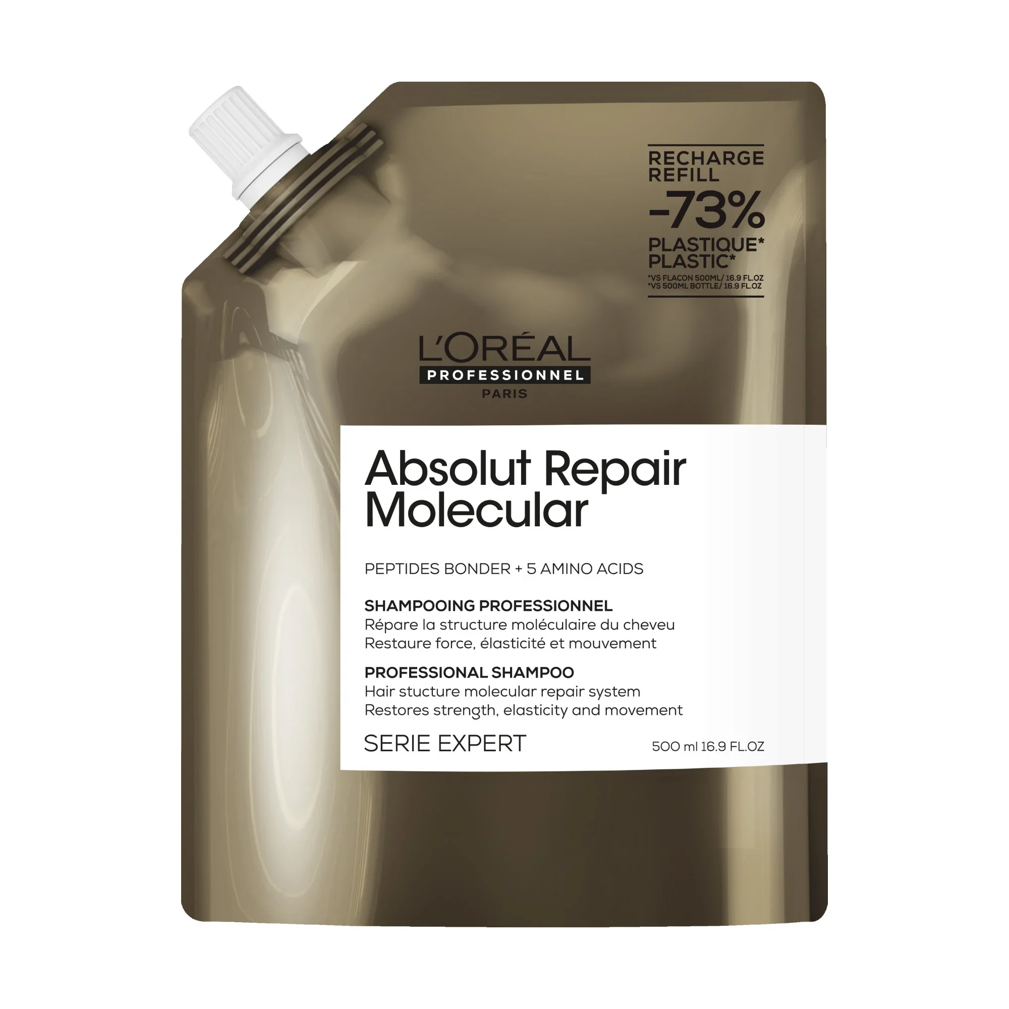 SERIE EXPERT ABSOLUT REPAIR MOLECULAR REFILL PROFESSIONAL SHAMPOO 500 ML