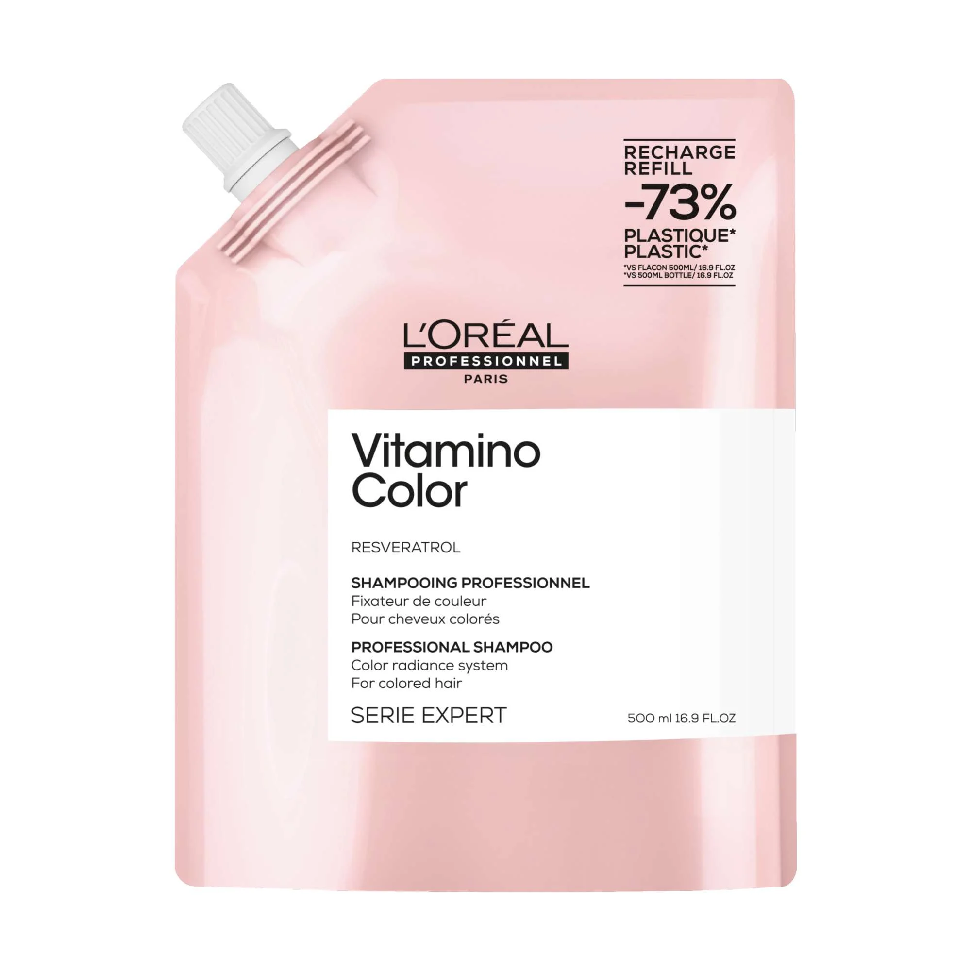 SERIE EXPERT VITAMINO COLOR REFILL SHAMPOO 500 ML.