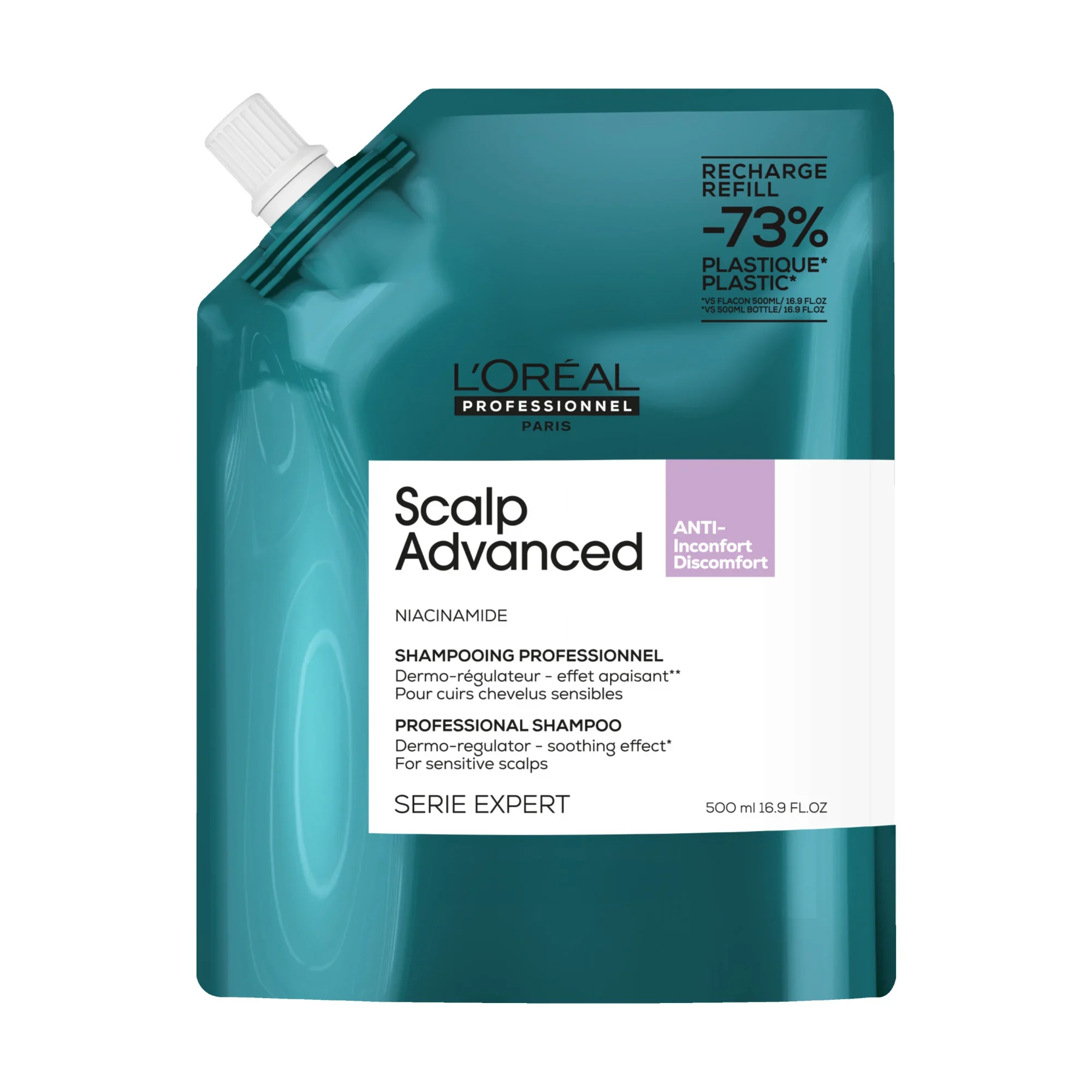 SERIE EXPERT SCALP ADVANCED REFILL SHAMPOO CUTE GRASSA 500 ML.