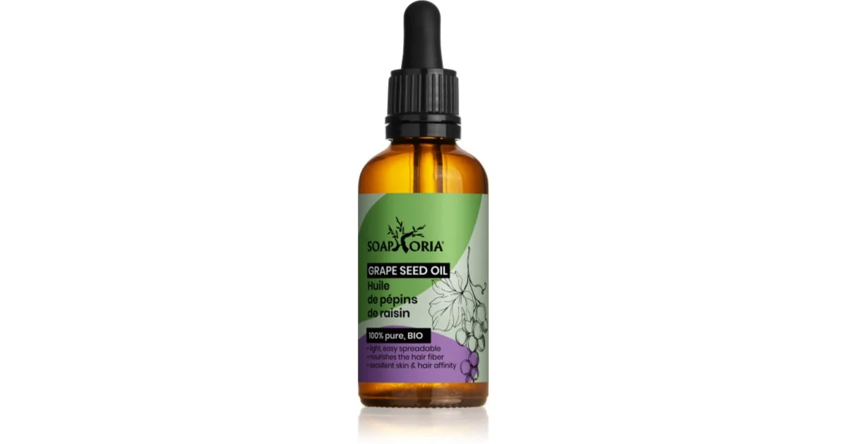 Soaphoria Organic olio di semi d'uva per tendere la pelle 50 ml