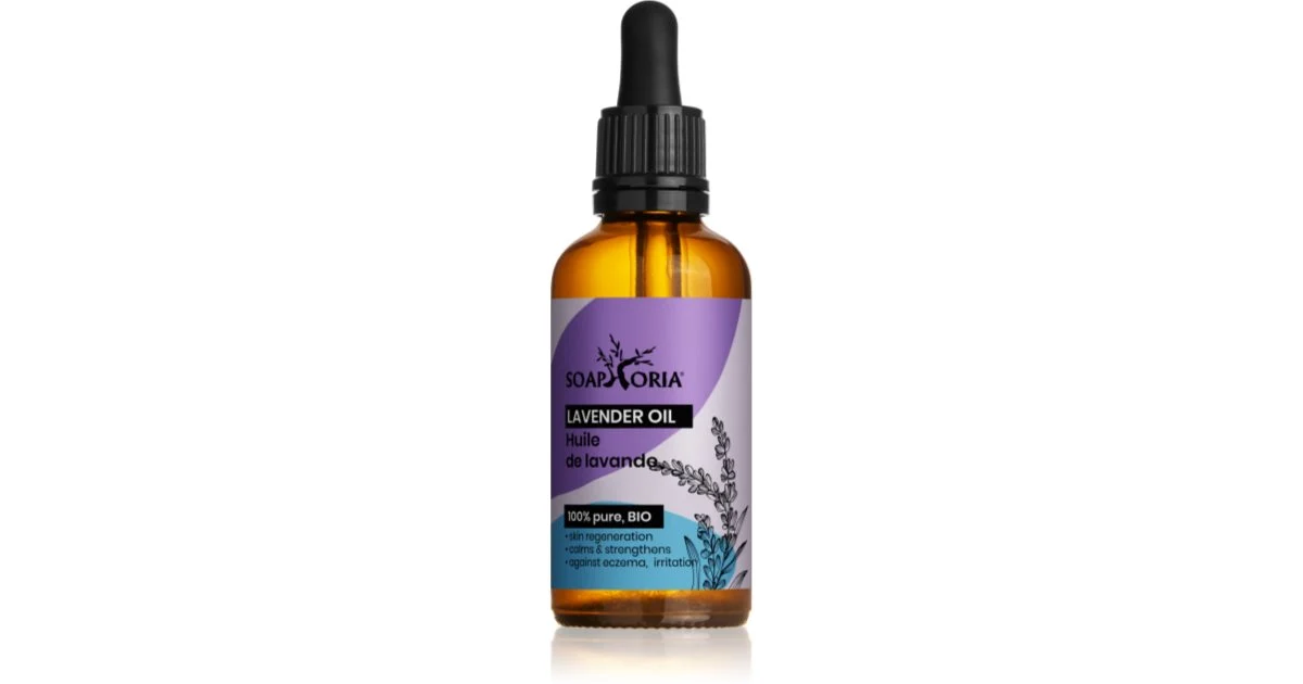 Soaphoria Organic olio rilassante alla lavanda 50 ml