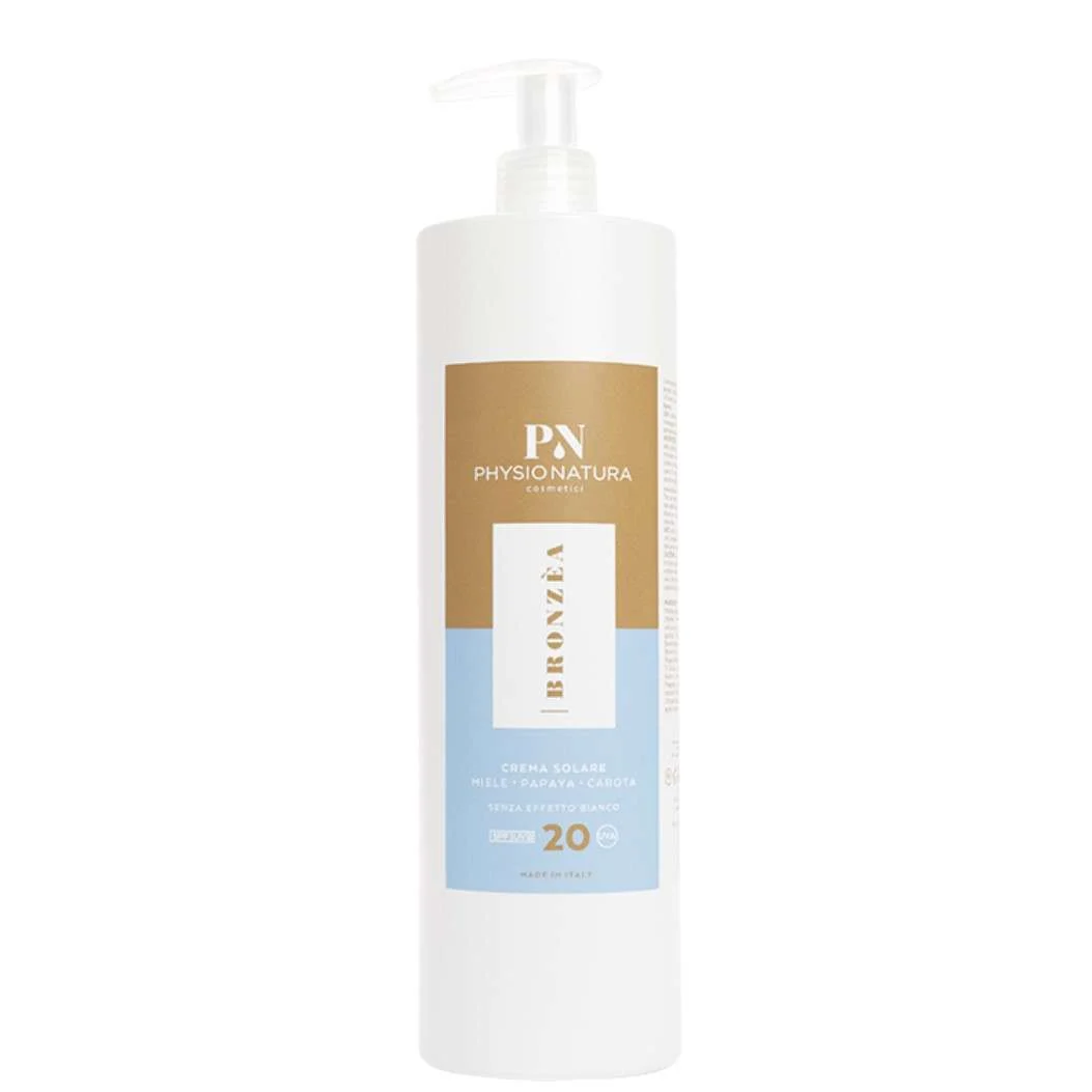 PHYSIO NATURA PRO – BRONZEA CREMA SOLARE BASSA PROTEZIONE SPF 20 1000 ML.