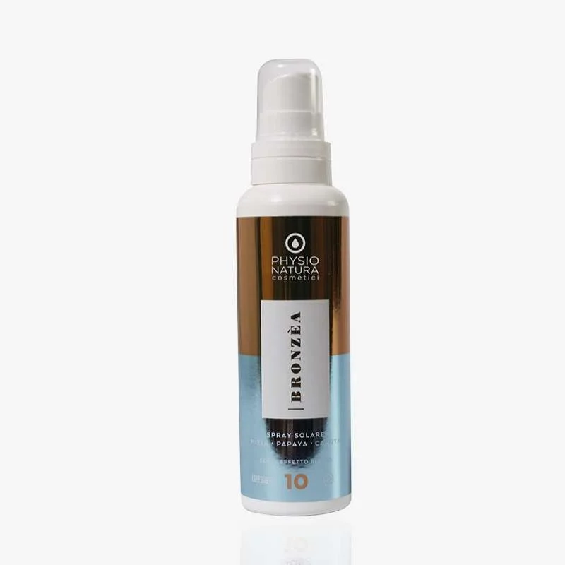 PHYSIO NATURA HOMECARE – BRONZEA LATTE SOLARE SPRAY MEDIA SPF 10 150 ML.