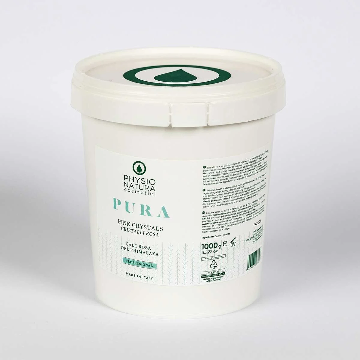 PHYSIO NATURA PRO – PURA PINK CRISTAL SALE ROSA DELL’HIMALAYA 1000 GR.