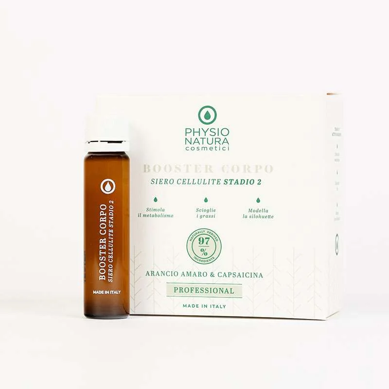 PHYSIO NATURA PRO – BOOSTER CORPO SIERO CELLULITE STADIO 2 10 FIALE DA 10 ML.