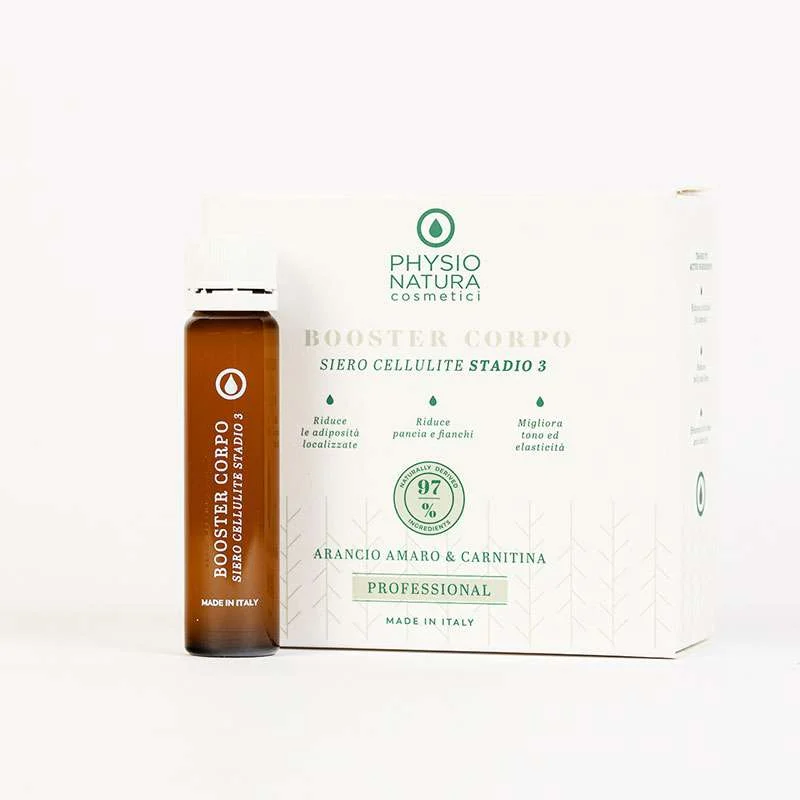 PHYSIO NATURA PRO – BOOSTER CORPO SIERO CELLULITE STADIO 3 10 FIALE DA 10 ML.