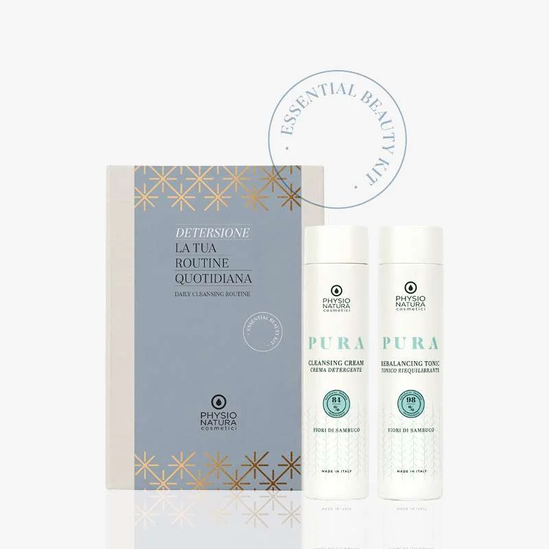 PHYSIO NATURA HOMECARE – KIT DETERSIONE – CREMA DETERGENTE 200 ML. + TONICO RIEQUILIBRANTE 200 ML.