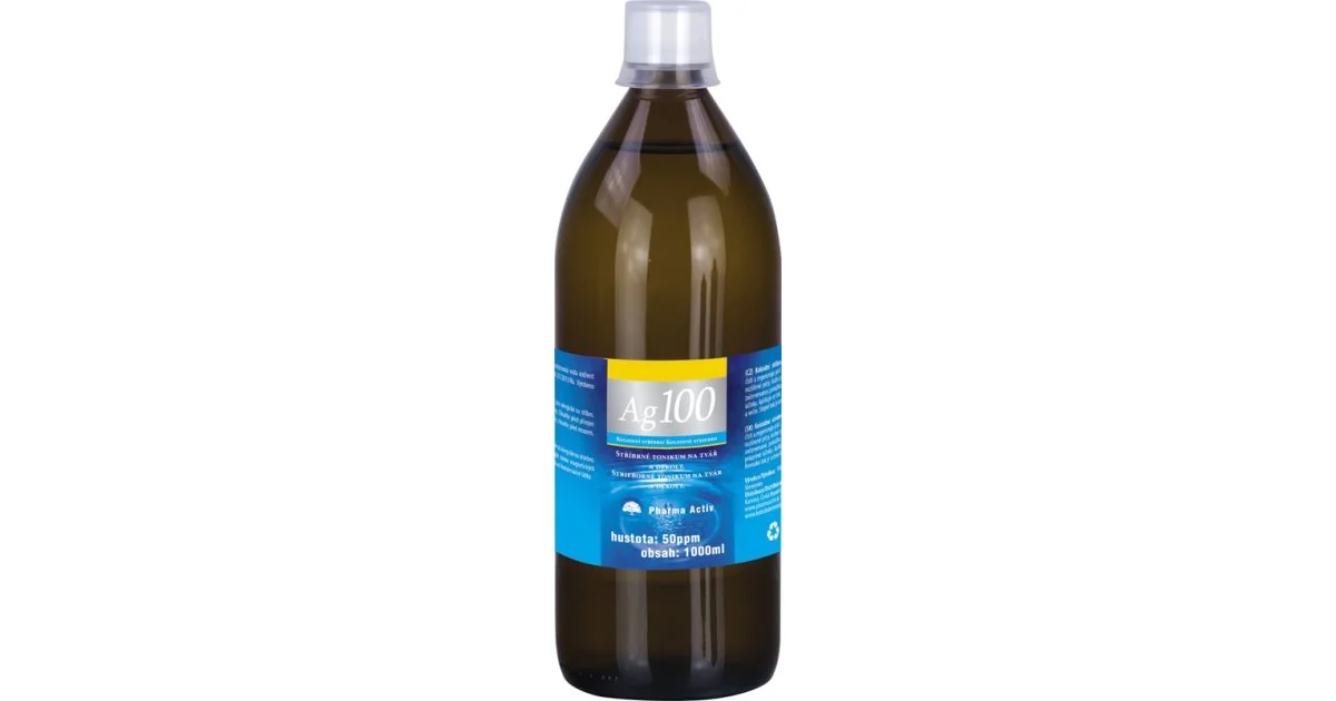 Pharma Activ Colloidal silver 50ppm 1000ml lozione tonica detergente con argento colloidale 1000 ml
