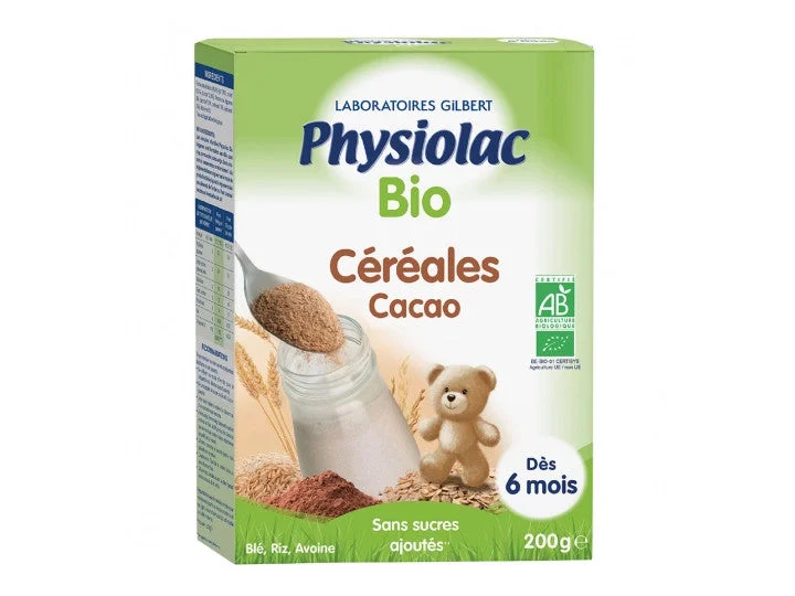 Physiolac BIO Cereali Cacao A partire da 6 mesi 200g