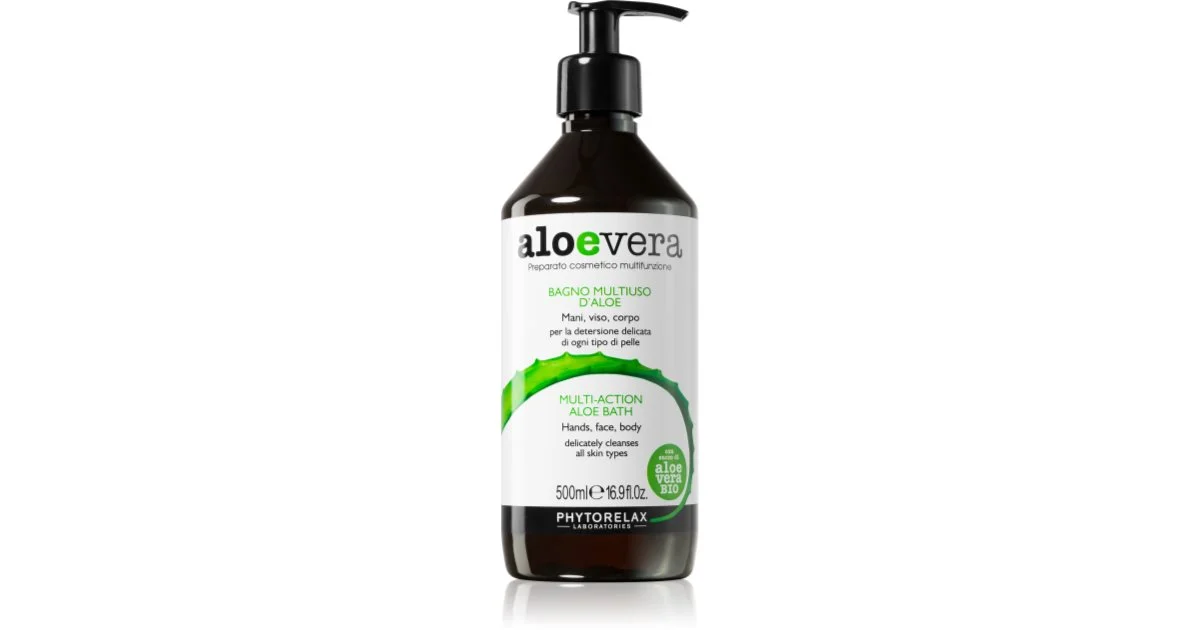 Phytorelax Laboratories Aloe Vera sapone liquido universale per corpo e viso 500 ml
